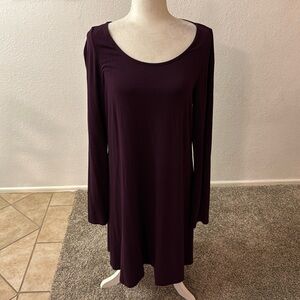 Express Purple Dress with Silver Back Zipper